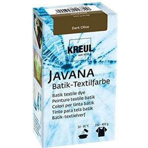 KREUL 98533 - Batik textielverf Dark Olive, 70 g, Kleurpoeder voor batik en het verven van textiel
