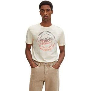 TOM TAILORherenT-shirt met print1031878,28130 - Soft Buttercream,XS