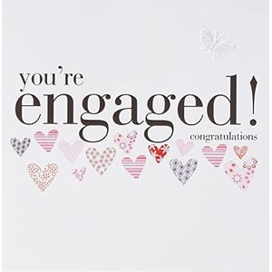 Claire Giles Harten en Sterren Engagement Gefeliciteerd Card