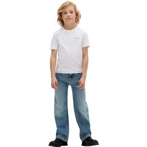 Calvin Klein - CHEST Inst.Logo Ss T-Shirt - T-shirt - Bright white - Voor Kinderen tot 16 Jaar