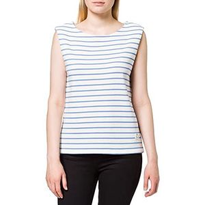 Comma CI Dames shirt met bandjes/cami shirt, 53g1 jersey strepen, 36