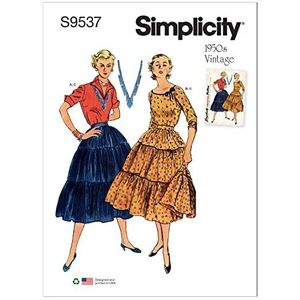 Simplicity SS9537R5 mist blouses en rok R5 14-16-18-20-22