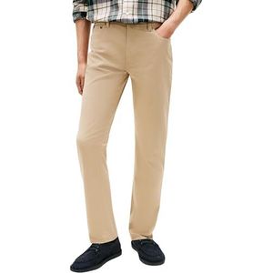 Tommy Hilfiger Heren Denton 5pkt Sateen Mw0mw42005 Broek met 5 Zakken, Beige (Batique Khaki), 28W/32L, beige (Batique Khaki), 28W / 32L