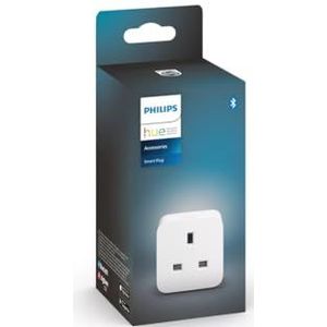 Philips Hue Smart Home Automation stopcontact, werkt met Alexa, Google Assistant en Apple Homekit, wit, 1 stuk