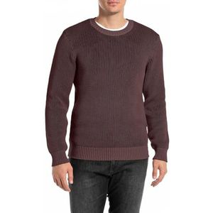Replay Heren trui regular fit van katoen, 278 pruim, L