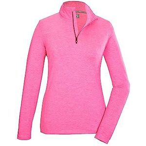 killtec dames Functioneel overhemd/shirt met lange mouwen, opstaande kraag en ritssluiting KSW 97 WMN LS SHRT, neon orchid, 46, 40876-000