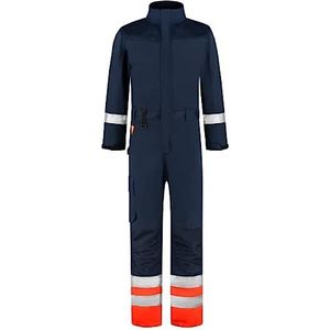 Tricorp 753010 Veiligheidsoverall, 65% polyester/35% katoen, 100% nylon (500D) Cordura, 280 g/m², inktfluor oranje, maat 48