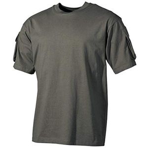 MFH US Met mouwzakken Overhemd met korte mouwen - OD Green maat L