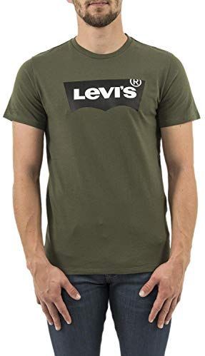 LEVI'S ® Shirt  olijfgroen / zwart / wit