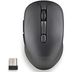 Oplaadbare draadloze muis met stille toetsen en 800/1200/1600 dpi instelling, ideaal voor werk en gaming.