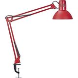 Maul Bureaulamp MAULstudy | Design klemlamp met scharnierarm | Metaal | verstelbare bureaulamp | Exclusieve lamp | Rood