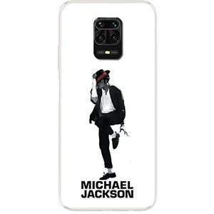Beschermhoes voor Xiaomi Redmi Note 9S / 9 Pro Michael Jackson, wit
