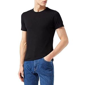 JACK & JONES Heren T-shirt Basic O-hals, zwart (zwart), XL