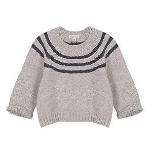 Gocco Pullover met strepen voor baby's, Steen Melange, 18-24 Maanden
