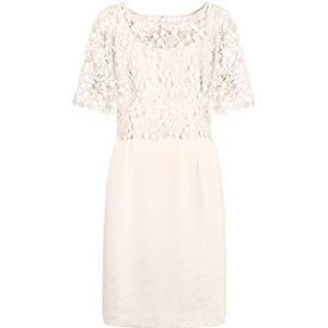 ApartFashion Dames 2-in-1 kanten jurk, crème, normaal, crème, 42