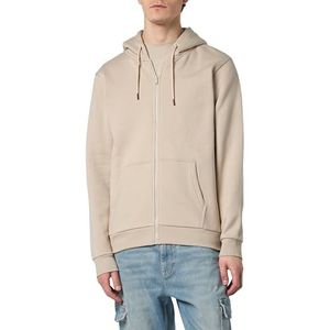 ONLY & SONS Onsceres Zip THR. Hoodie Sweat Noos jack met capuchon voor heren, Zilvervoering., M