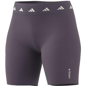 adidas Dames Techfit Bike Short Leggings, shadow violet, M