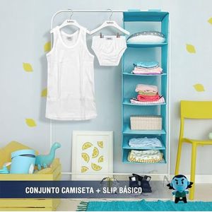 BABIDU Communieondergoed voor kinderen, 100% katoen, sport-T-shirt met bandjes en slip, zacht, ademend, comfortabel, ideaal voor de eerste communie, voor kinderen van 8 tot 16 jaar, Wit, 10 años