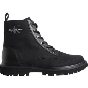 Calvin Klein Jeans Heren Eva Boot Mid Laceup Mix Mtr, Zwart, 43 EU