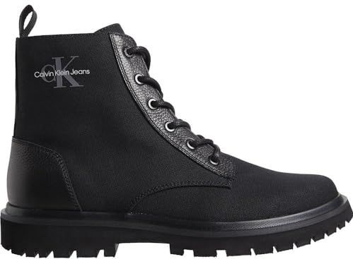 Calvin Klein Jeans - Eva Boot - Veterlaarzen - Zwart - Mix Materiaal