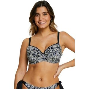 Sans Complexe Bikinitop voor dames, Zwarte dierenprint, 85C