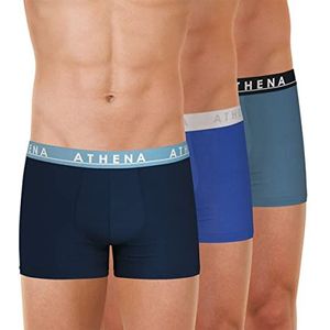 ATHENA Easy Color LH98 ondergoed, marineblauw/blauw/grijs, XL heren, marineblauw/blauw/blauw/grijs, XL