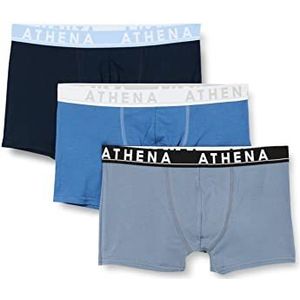 ATHENA Easy Color LH98 ondergoed, marineblauw/blauw/grijs, S Heren, marineblauw/blauw/blauw/grijs, S
