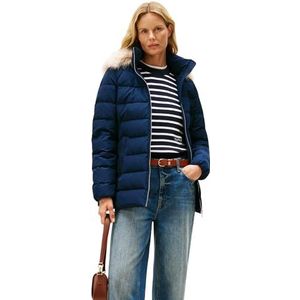 TOMMY HILFIGER - Winterjas - Beige gemêleerd / Navy - Gewatteerde jas