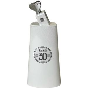 Toca Cowbell Series 30e verjaardags Bongo-bel, lichtgevend wit, 3026-TMB