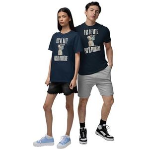 Republic of California Unisex URCTS040-L-NA Geen probleem-T-shirt - marineblauw, L, Marine., L