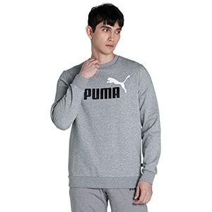 PUMA heren Sweater ESS+ 2 Col Big Logo, middelgrijs, He, 3XL