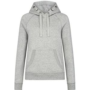 HRM Kinder Premium Raglan Hoodie, Grijs-Gemengd, Maat 152 I Fair Trade Hoodie Kinderen met Kap, 320 g/m² I Gemaakt van 70% Katoen & 30% Gerecycled Polyester