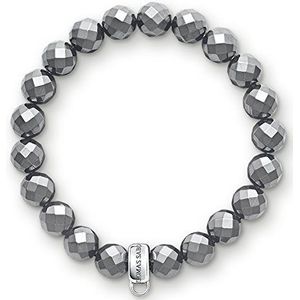 Thomas Sabo damesarmband 925 zilver hematiet grijs 15 cm - X0187-064-11-S