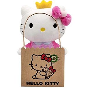 Joy Toy 20614 Hello Kitty Princess Eco Plush 24 cm, meerkleurig