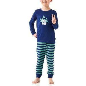 Schiesser Jungen Schlafanzug Set Pyjama lang - 100% Organic Bio Baumwolle - Größe 92 bis 140