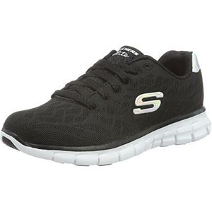 Skechers Synergy-Moonlight Madness, Low-Top Sneakers voor dames, Zwart Zwart Bkw, 38 EU