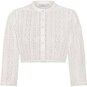 STOCKERPOINT - Klederdracht Blouse - Crème - Slanke Pasvorm - Knoopsluiting