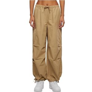 Urban Classics Damesbroek Dames Cotton Cargo Parashute Pants Unionbeige 5XL, Unionbeige, 5XL