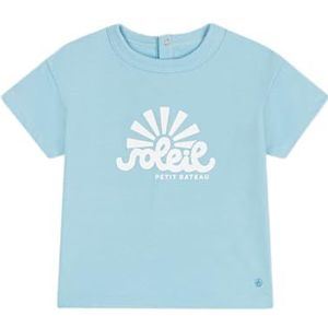 Petit Bateau T-shirt met korte mouwen voor jongens, aquatisch, 18 Maanden