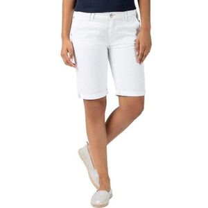 Timezone Dames Slim Nalitz Shorts, wit (Pure White 0100)., 28