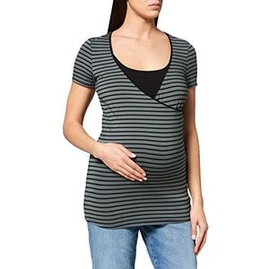 Noppies Dames Tee Nurs Ss Yd Paris zwangerschaps-T-shirt, meerkleurig (Urban Chic Stripe P295), 44