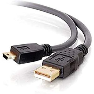 C2G 3M Premium USB 2.0 A naar Mini USB B Kabel, verguld USB naar Mini USB Lader en Data kabel