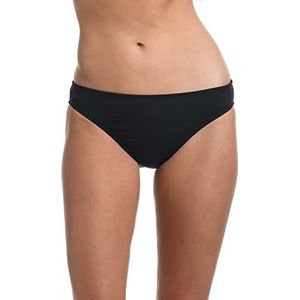 La Blanca Women's Standard Island Goddess Solid Hipster Bikini Swimsuit Bottom, Black, 8