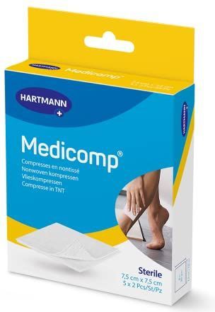 Gaaskompressen - Non-woven - Steriel - Viscose en Polyester - 4 Laags