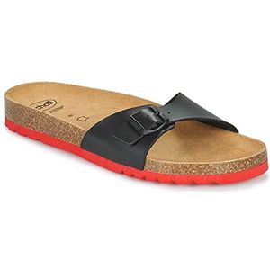 Scholl simon, heren sandalen, Zwart Rood, 41 EU