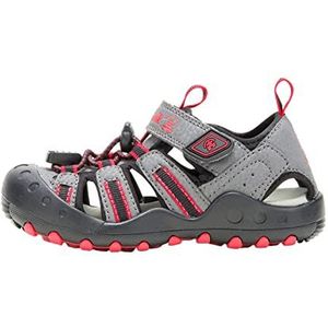 Kamik Jongens Crab Platte sandalen, Charcoal Red, 23 EU