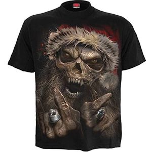 Spiral - Rock Santa - T-Shirt Zwart, Zwart, M