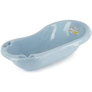 Bieco Ergonomische babybadje voor baby's van 0-12 maanden, 84 cm, babybadje, plug, badkuip, badkuip voor douche, babybadje, babyset, bademmer voor baby's, mobiele badkuip, accessoires