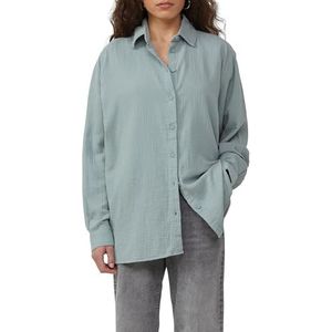 Q/S designed by - Overhemdblouse - Lind green - Luchtige Mousseline Kwaliteit