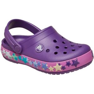 Crocs Crocband Clog T, uniseks klompen voor kinderen en jongens, Amethist Lights, 19/20 EU